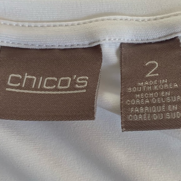 Chico’s basic white blouse top shirt - Picture 8 of 10